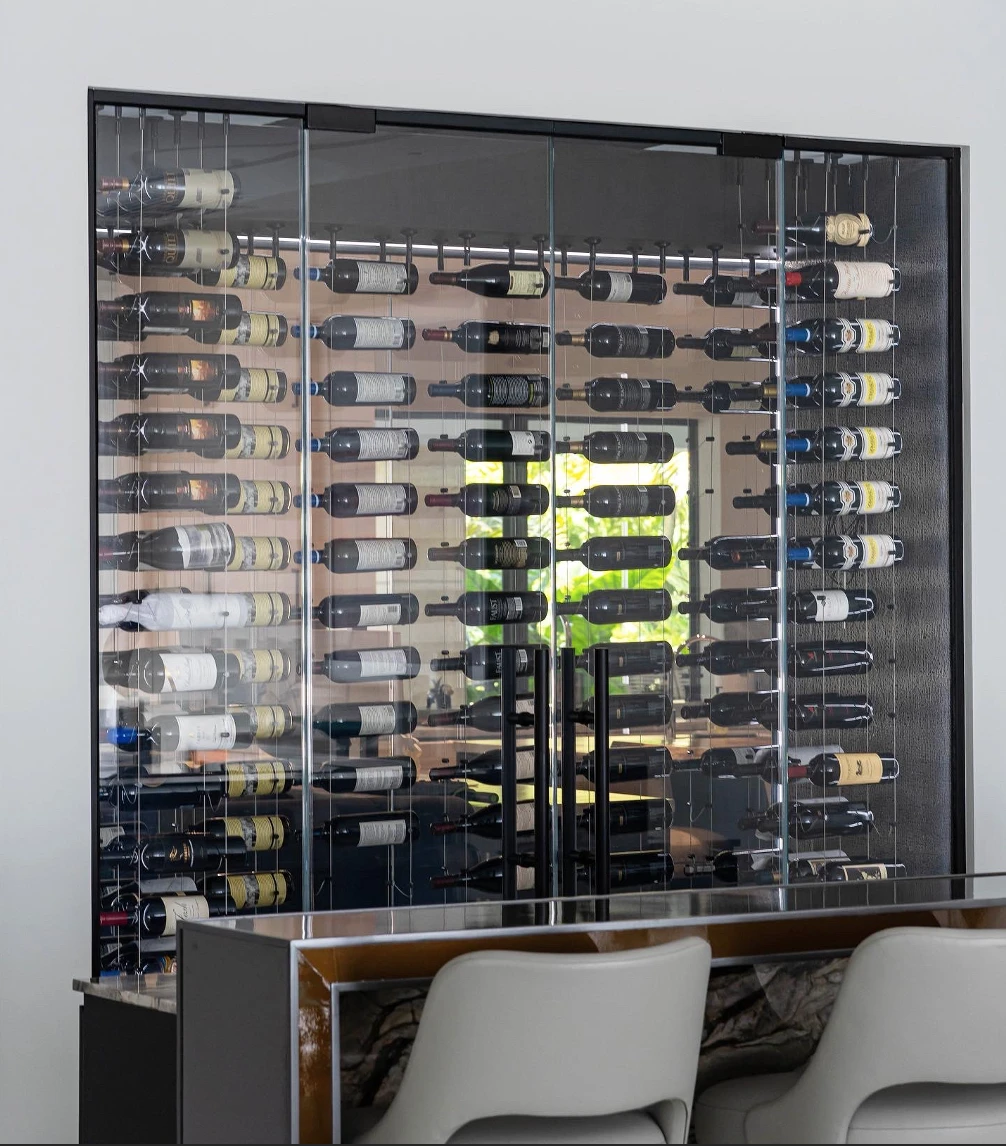 Cable Wine Systems, wine collection display